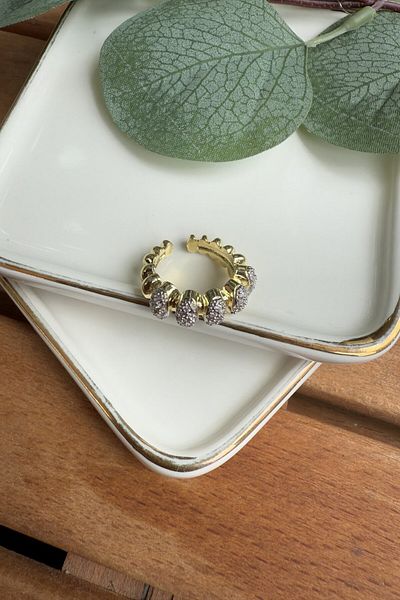 My Joyas Design Stone Protruding Pinky Ring