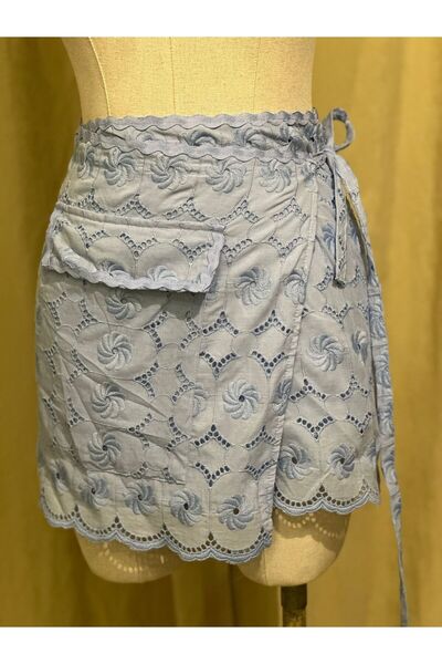 CAN ÇAPAR Fusta brodată cu talie pentru femei