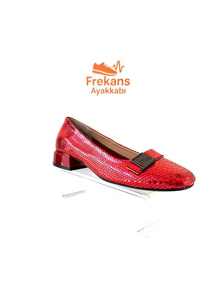NEWGÜLTEKİN Very Stylish Ballet Flat with Genuine Leather Confort Design