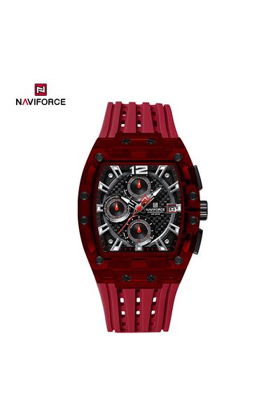 MACON NF7105 Sports Transparent Waterproof Quartz Silicone Multifunctional Chronograph Men Watch