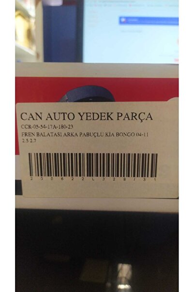 BONGO 04-11 2,5 / 2,7 FREN BALATASI ARKA PABUÇLU 0 - Yorum Yap