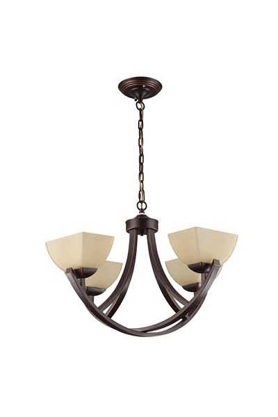 ERS TE Chandelier Quadra Ananas Wenge 4xE27 60W