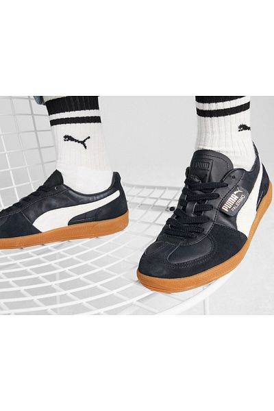 Puma Palermo Lth Unisex Casual Shoes 39646403 Black