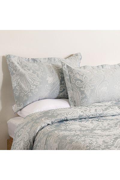 Boutique Blanche jacquard 3pcs king size comforter set, in grey 220*240cm
