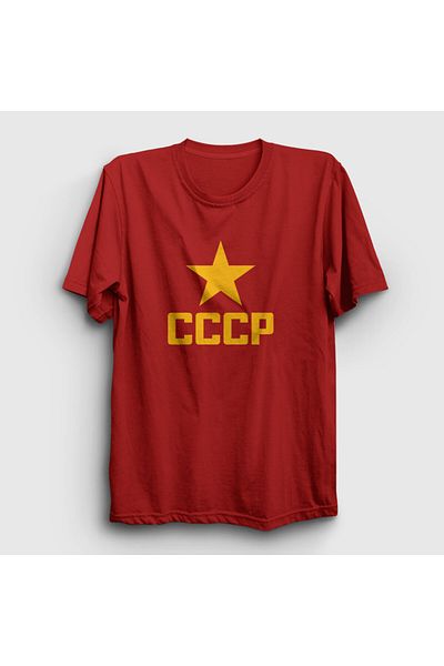 Presmono Unisex Red Red V2 Cccp Soviet Union T-Shirt 552161Tt