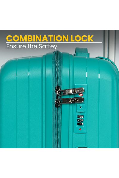 JEEM Travel Suitcase & Trolley Set - Luggage Bag PP 02, Lightweight Suitcase Set (20.24.28 Inch)
