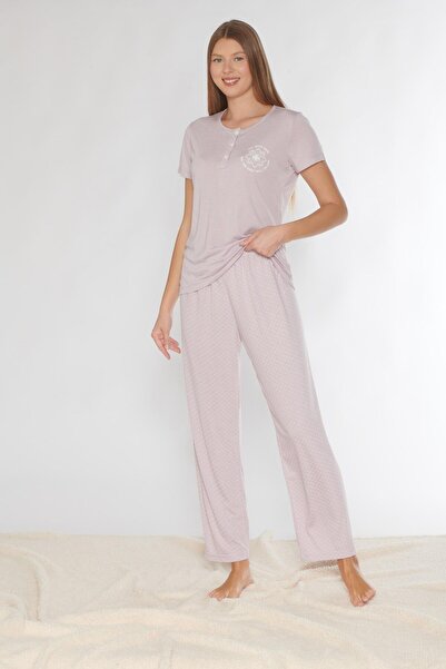 Alperi Short Sleeve Pajama Set Viscose 780-54