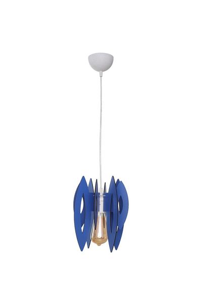 ERS TE Ellipse Pendant Blue 1xE14 60W 70cm