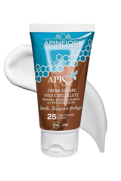 Apinfiore Face & Neck Sunscreen SPF25 50ml – Hydrating with Papain & Hyaluronic Acid