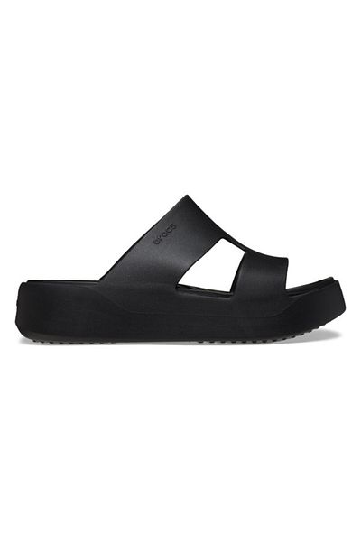 Crocs Getaway Platform H-strap Slippers Black - Black 41-42 Eu - W10 Us