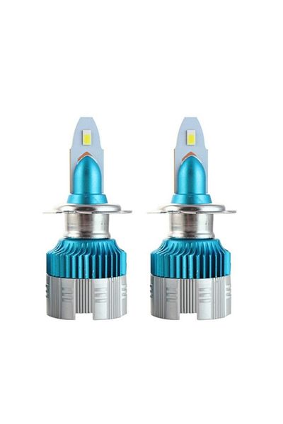 divendi-ro Set 2 car LED bulbs MI2, H7, 40W, 4000 Lumens, 6500K, 12-24V, Canbus, copper core, aluminum radiator