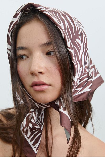 Stradivarius Zebra print scarf
