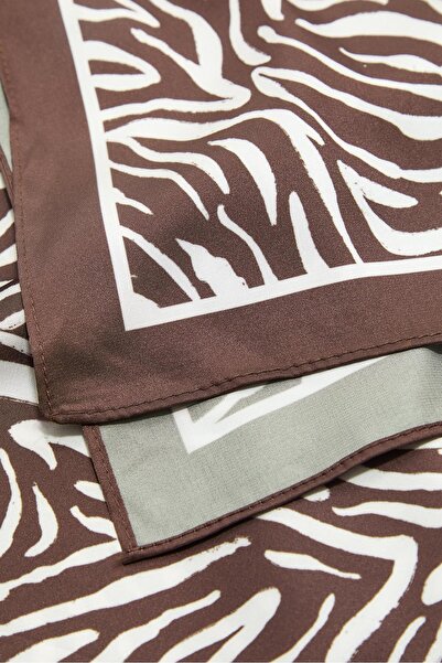 Stradivarius Zebra print scarf