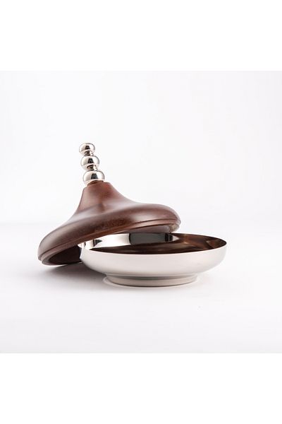 Dallaty Dates bowl with wooden lid 16*16*16 cm