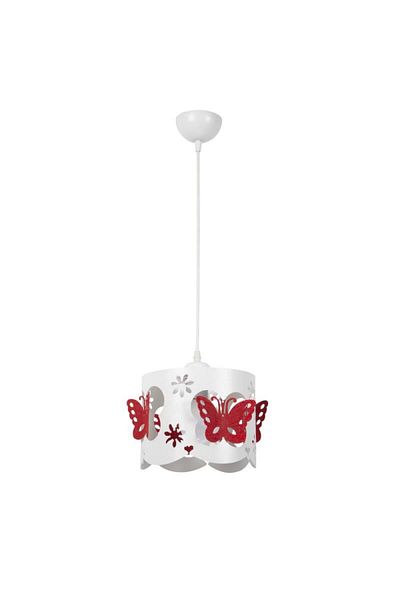 ERS TE Red Butterflies Pendant 1xE27 60W