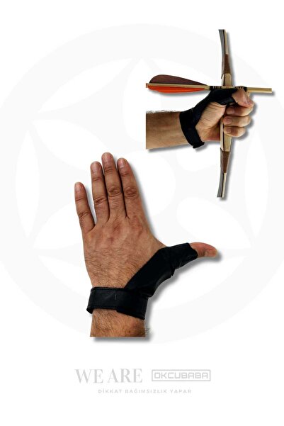 okcubaba Okçuluk Deri El/Parmak Koruyucu Eldiven – Yay Sporu İçin Profesyonel Ok Atış Eldiveni