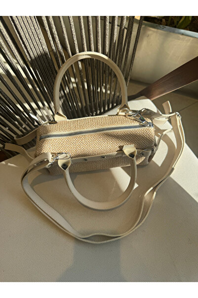 ALTUDA Women's Straw Patterned Cross Strap Shoulder Bag Gua