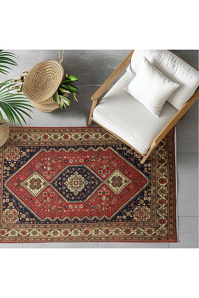 Alkaffary Red Bashayer carpets, various sizes