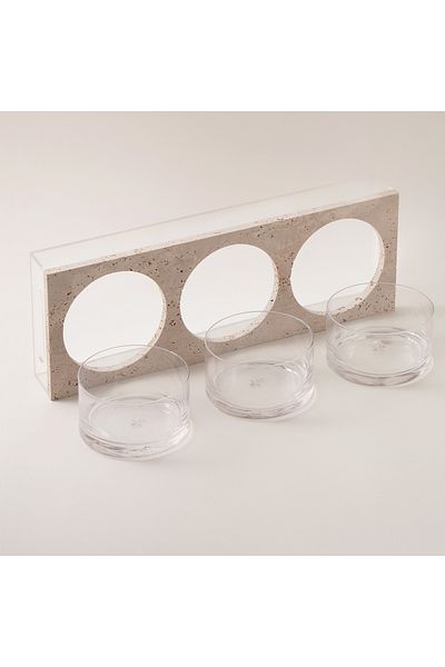 Dallaty serving plate travertine collection