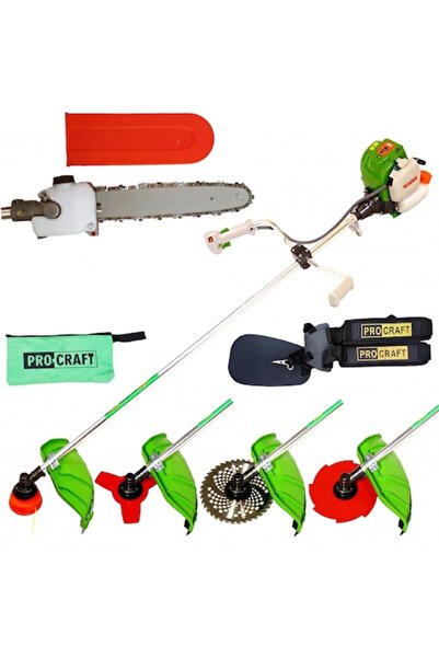 ProCraft Pdr Tools Set Motocoasa PROCRAFT T5600 PRO + accessory Branch Saw, 4-stroke engine, 7 accessories, 7.3 HP, 62