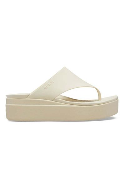 Crocs Brooklyn Flip 41-42 Eu - W10 Us Beige - Bone