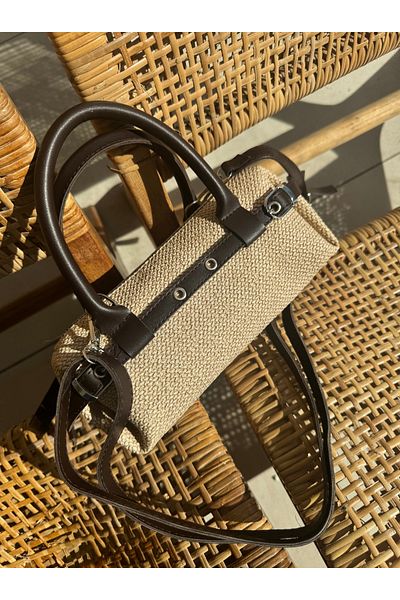ALTUDA Women's Straw Patterned Cross Strap Shoulder Bag Gua