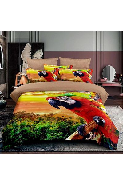 Pucioasa 3D finet underwear 1 person, 3 pieces, Parrots
