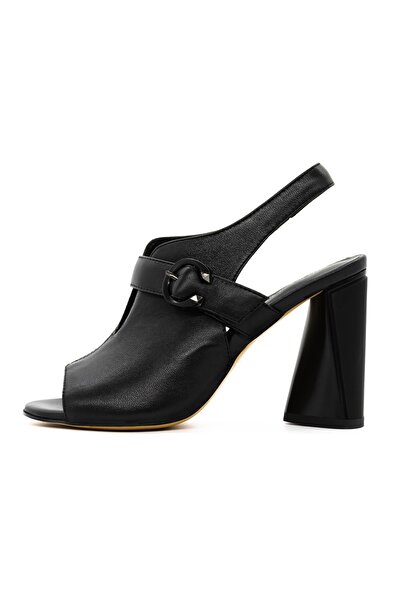 advancer Sandale Dama cu Toc gros K389-2 Negru |