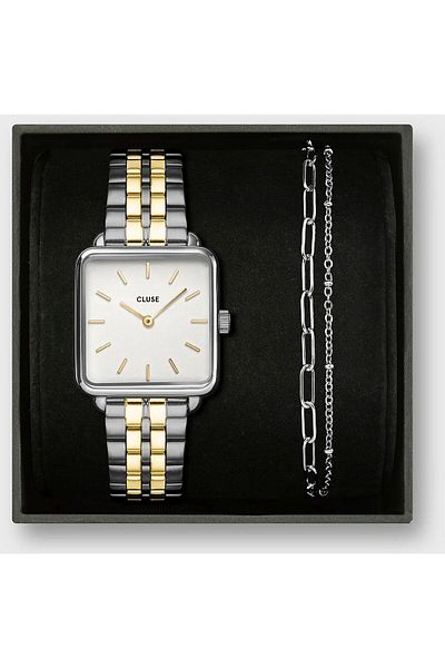 Cluse Women's watch La Tétragone Gift Set