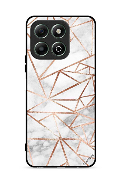 Covernex غطاء حماية لهاتف Honor X6b 4G بنمط رخامي وورق جدران