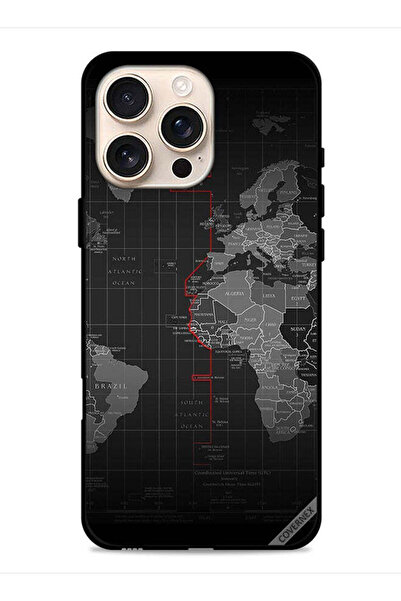 Covernex غطاء حماية لجهاز Apple iPhone 16 Pro Max بتصميم خريطة العالم