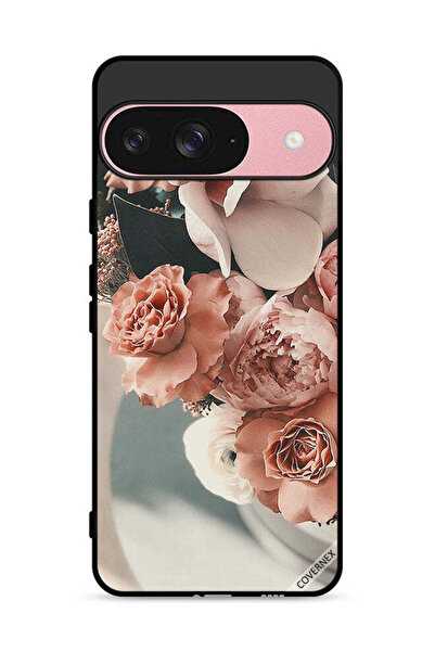 Covernex غطاء حماية لجهاز جوجل بيكسل 9 مع باقة من أزهار الخوخ الجميلة