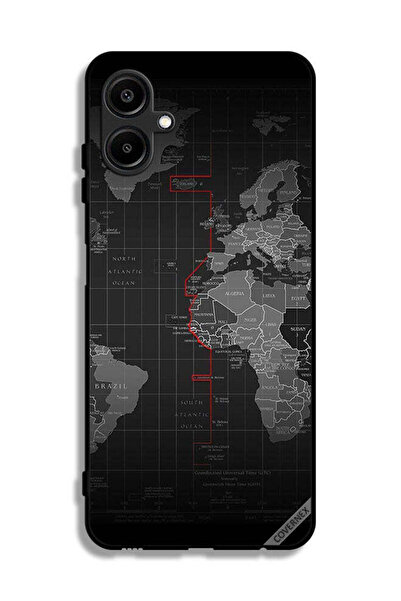 Covernex غطاء حماية لهاتف Samsung Galaxy F06 5G بتصميم خريطة العالم