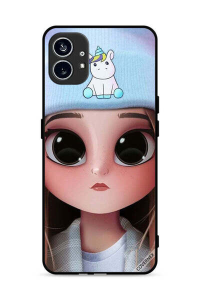 Covernex غطاء حماية لهاتف Nothing Phone (1) 5G - فتاة يونيكورن لطيفة