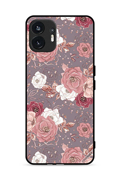 Covernex غطاء حماية لهاتف Nothing Phone (2) 5G بخلفية زهرية