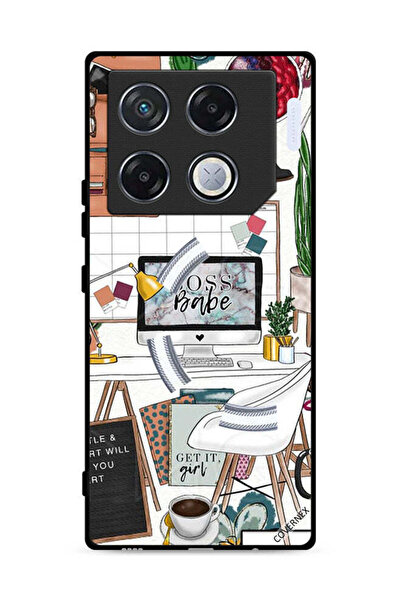 Covernex غطاء حماية لهاتف Infinix GT 20 Pro 5G بطبعة Boss Babe Art Clip