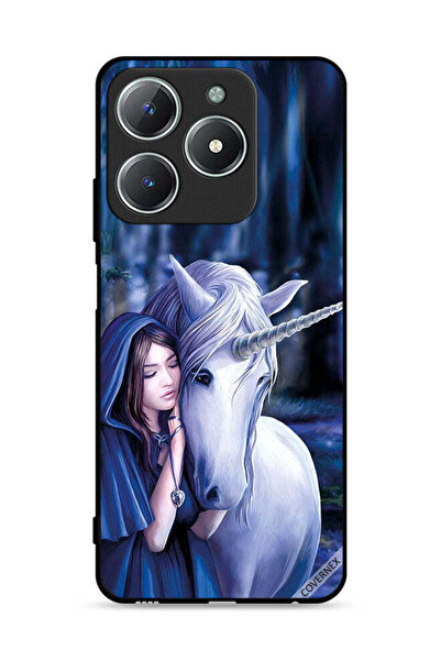 Covernex غطاء حماية لهاتف Realme C63 4G بنقشة فتاة وحيد القرن المحبوبة