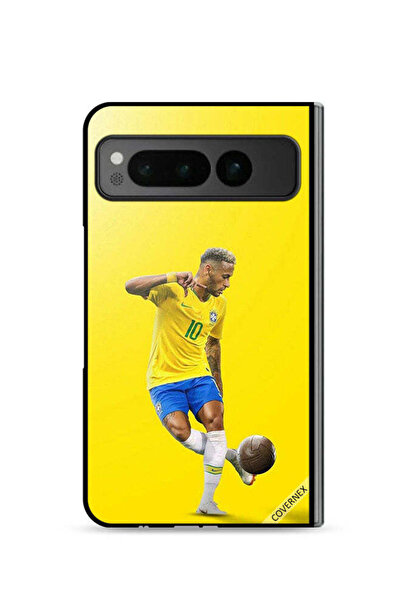 Covernex غطاء حماية لهاتف جوجل بيكسل فولد 5G، نيمار مع كرة قدم