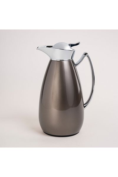 Dallaty steel flask brown and chrome 1L