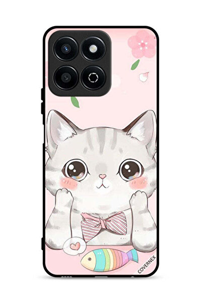 Covernex غطاء حماية لهاتف Honor Play 60 Plus 5G بتصميم سمكة القط