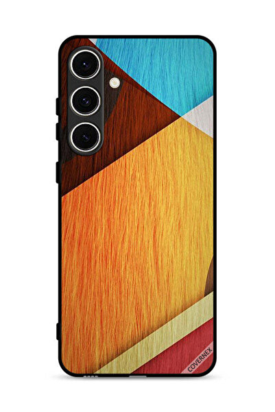 Covernex غطاء حماية لهاتف سامسونج جالاكسي S24 FE 5G بملمس خشبي
