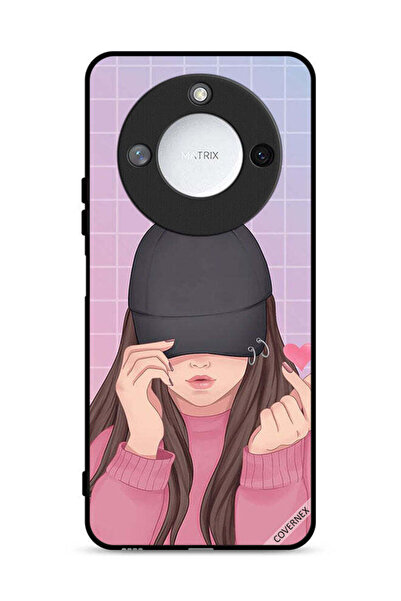 Covernex غطاء حماية لهاتف Honor X60 5G بطبعة قبعة سناب لوف جيرل