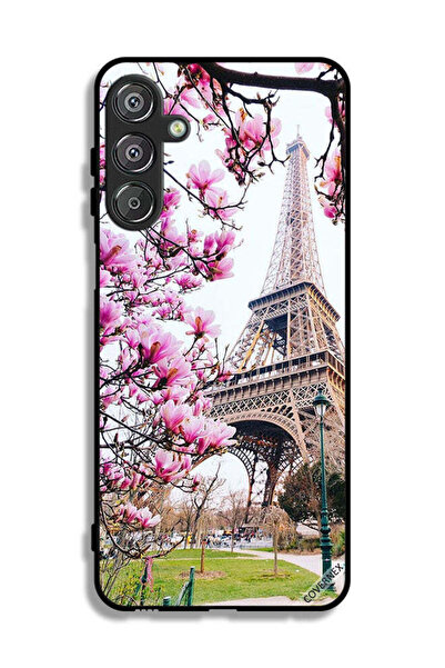 Covernex غطاء حماية لهاتف سامسونج جالاكسي F16 5G بطبعة زهور وبرج إيفل