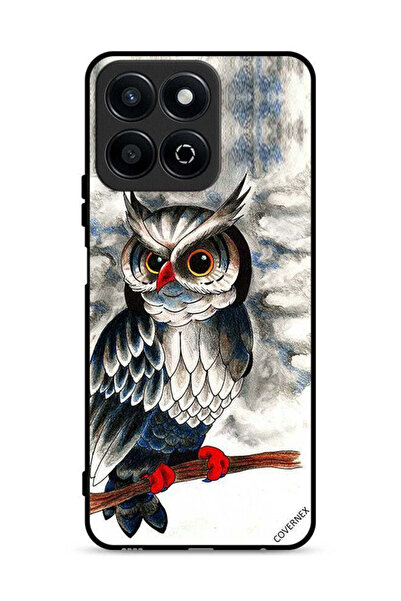 Covernex غطاء حماية لهاتف Honor Play 60 Plus 5G برسومات بومة فنية
