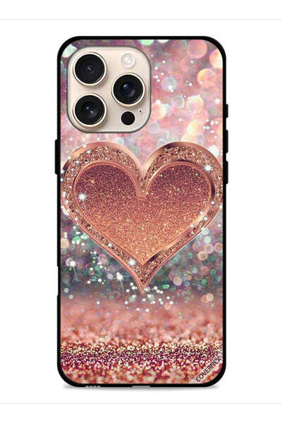 Covernex غطاء حماية لهاتف Apple iPhone 16 Pro Max بتصميم قلب لامع