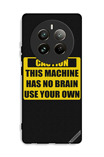 Covernex غطاء حماية Realme 12 Pro 5G تحذير: هذا الجهاز لا يحتوي على دماغ استخ...