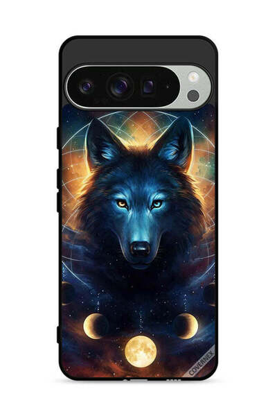 Covernex غطاء حماية لجهاز جوجل بيكسل 9 برو بتصميم ذئب في الفضاء
