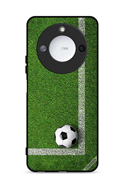 Covernex غطاء حماية لهاتف Honor X9c Smart 5G بتصميم كرة قدم في الزاوية