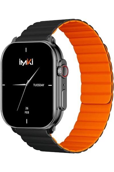 İmiki SF1 Smart Watch with Magnetic Strap, 2.01 Inch AMOLED Display, Bluetooth Connectivity, 15 Days