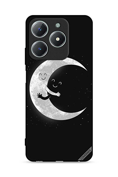 Covernex غطاء حماية لهاتف Realme C61 4G بتصميم عناق القمر والسماء المظلمة